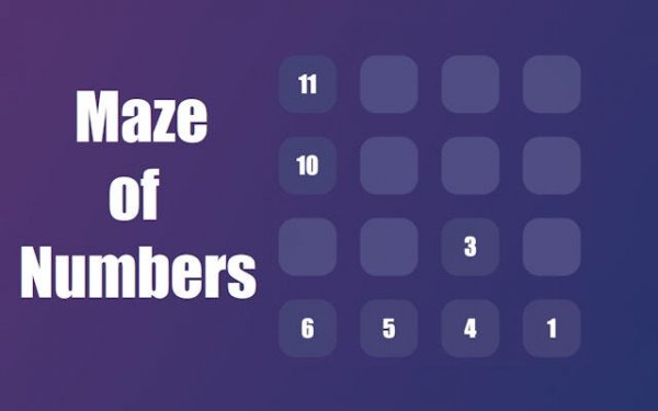 Maze of Numbers - Connect the Dots Puzzle Game