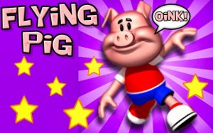 Flying Pig - Catch the Food Adventure Game