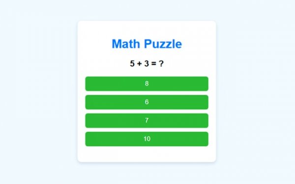 Math Puzzle Game for Kids