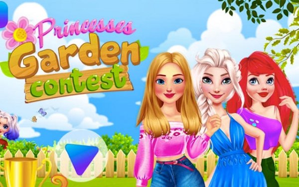 Princesses Garden Contest: Decoration & Cleanup Online Game